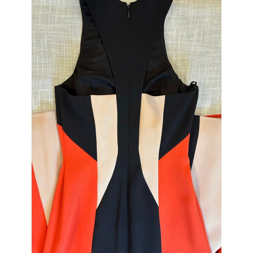 🔥 BCBGMAXAZRIA Johanna Colorblock Gown - Red Carpet Ready! Sz 6 - Picture 12 of 13